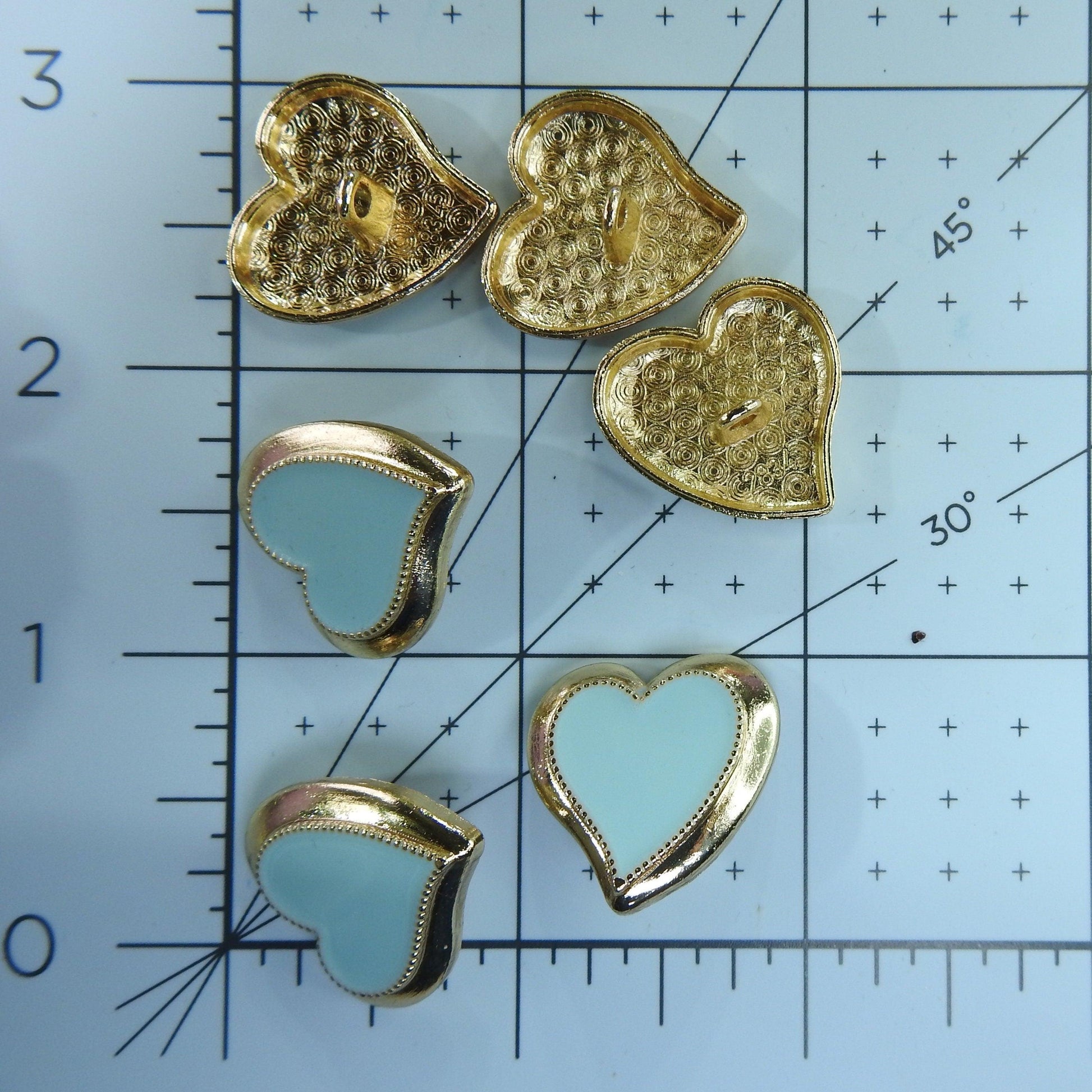 heart shape buttons