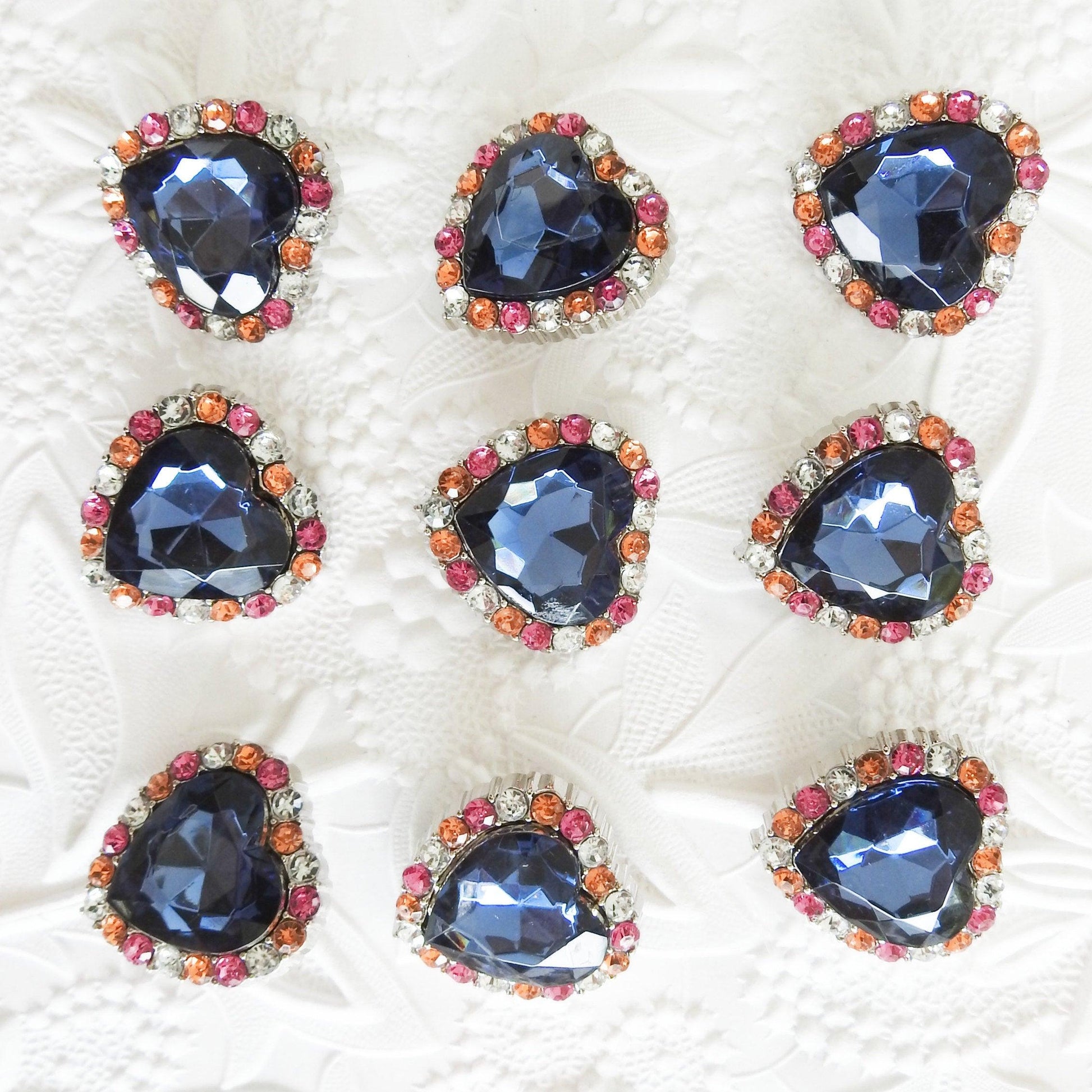 Rhinestone buttons