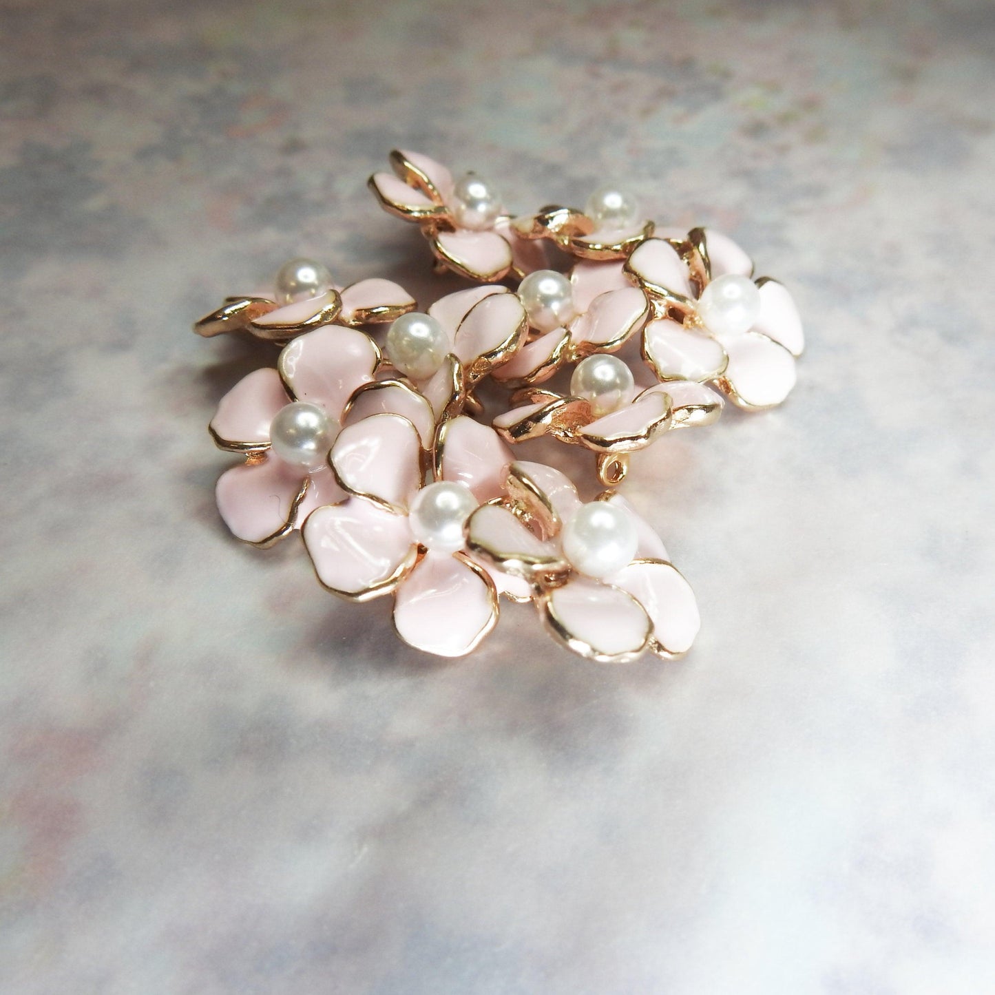 small baby pink buttons