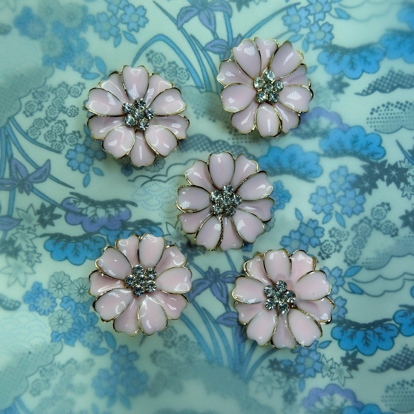 large flower buttons