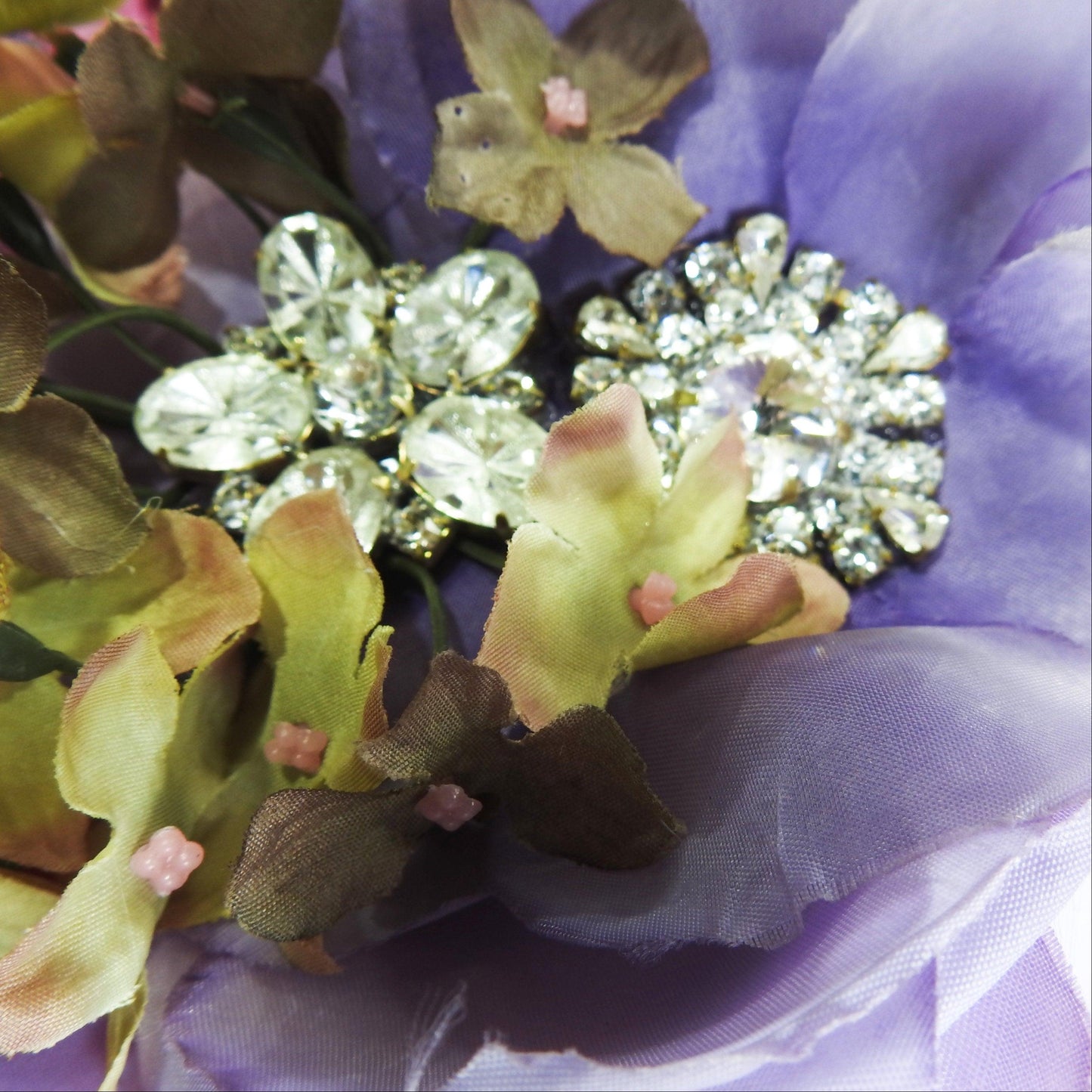 Purple flower brooch, very large summer brooch, jewelry accessories for mom, pastel violet wedding brooch | 5'' - 12 cm