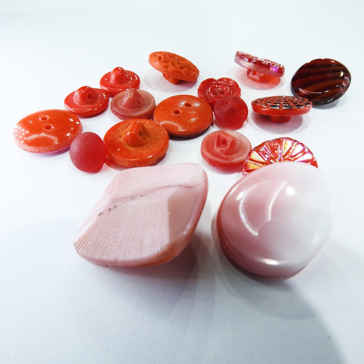 vintage glass buttons