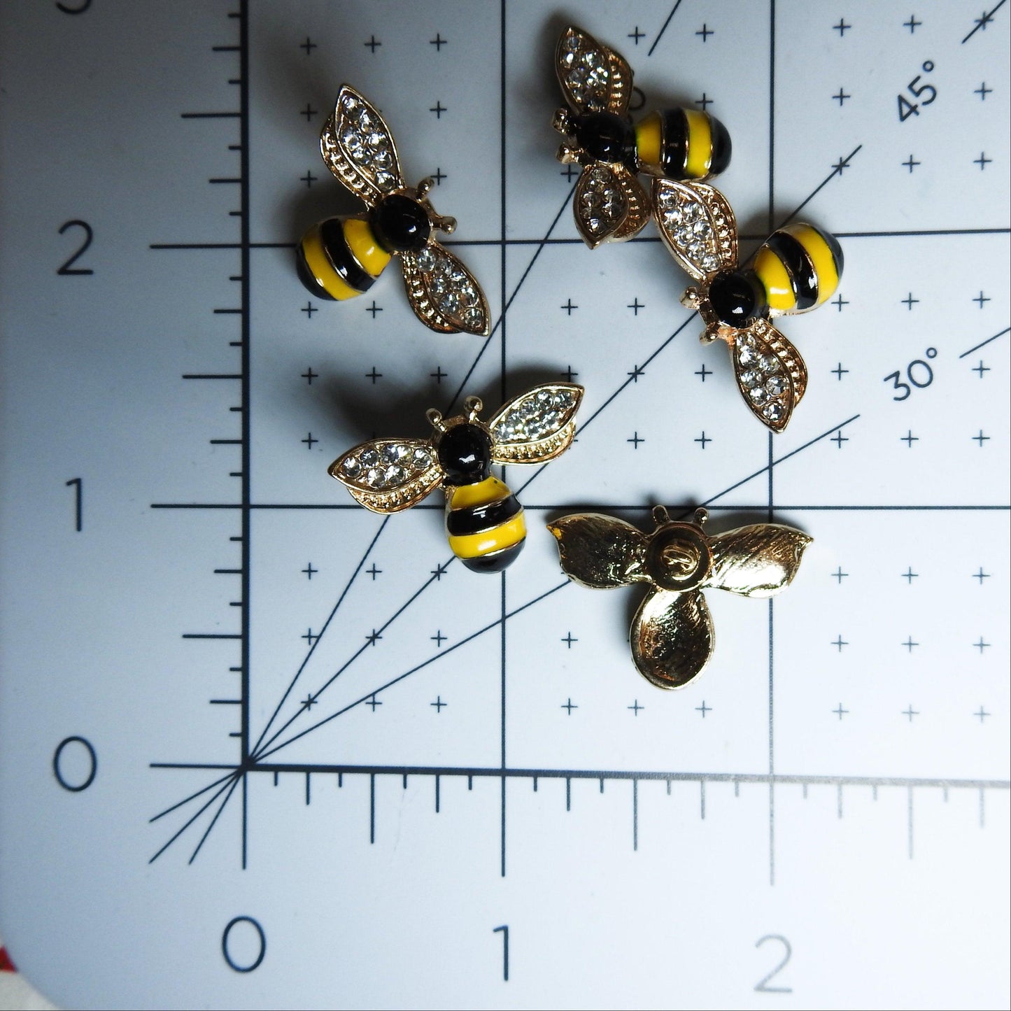 Insect shaped buttons