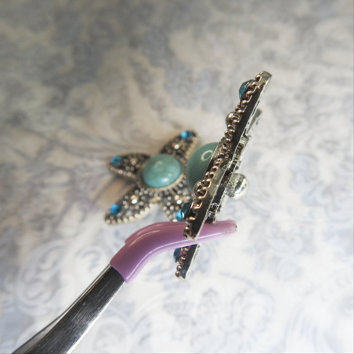 turquoise Starfish decorative snaps