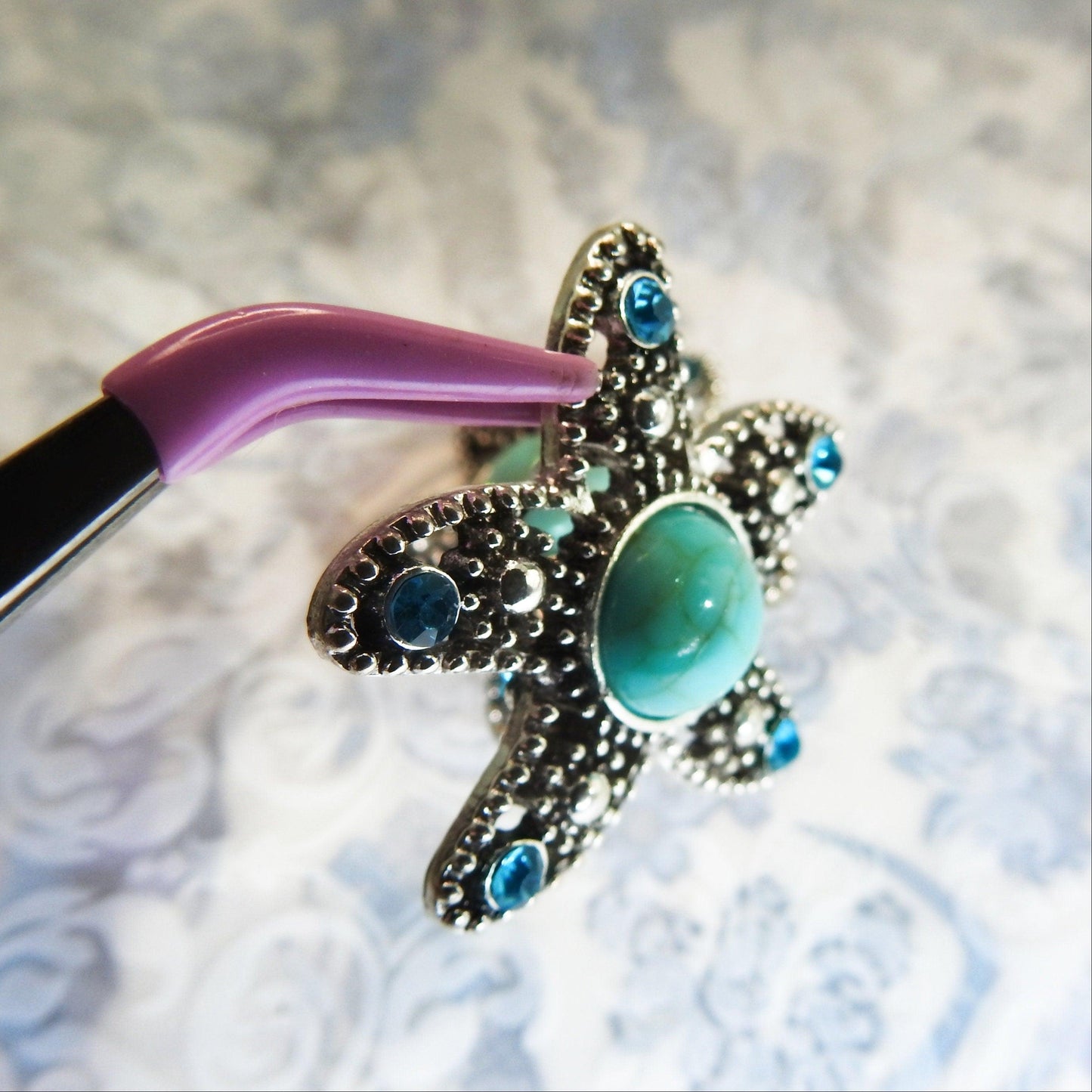 Starfish decorative snaps for leather