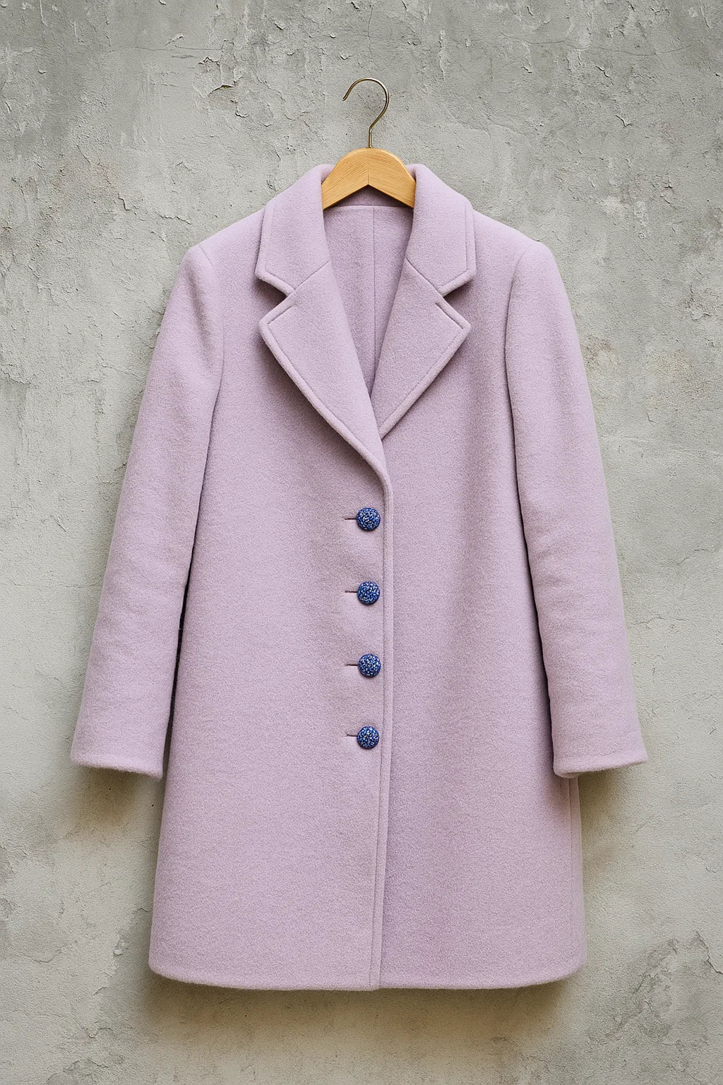 Royal Blue Floral Shank Buttons – Set of 4( 20 mm)