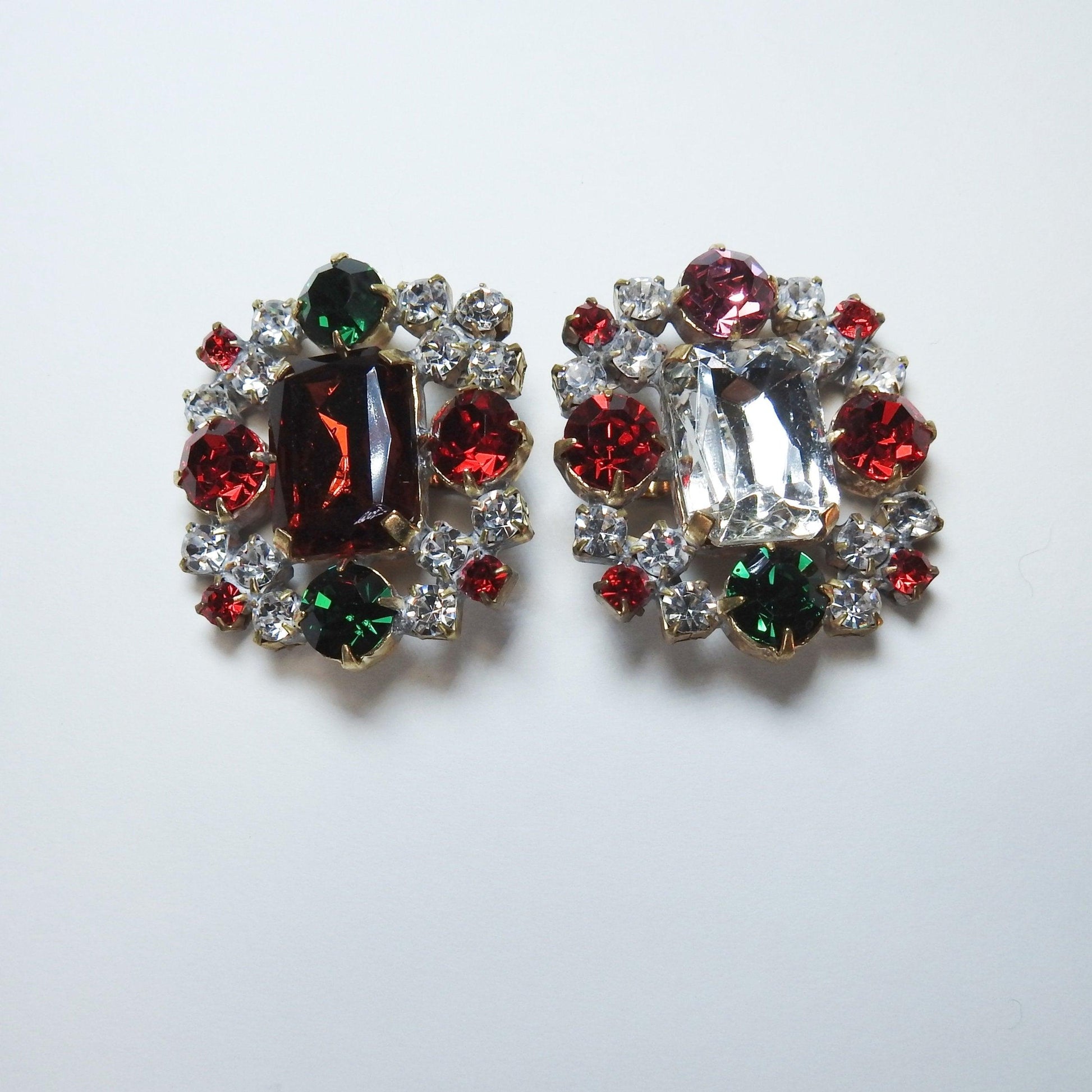 Unique fancy glass buttons, beautiful jewelry findings, unusual sewing gifts, extra-large buttons for coat and blazer , 1.57x 1.18''