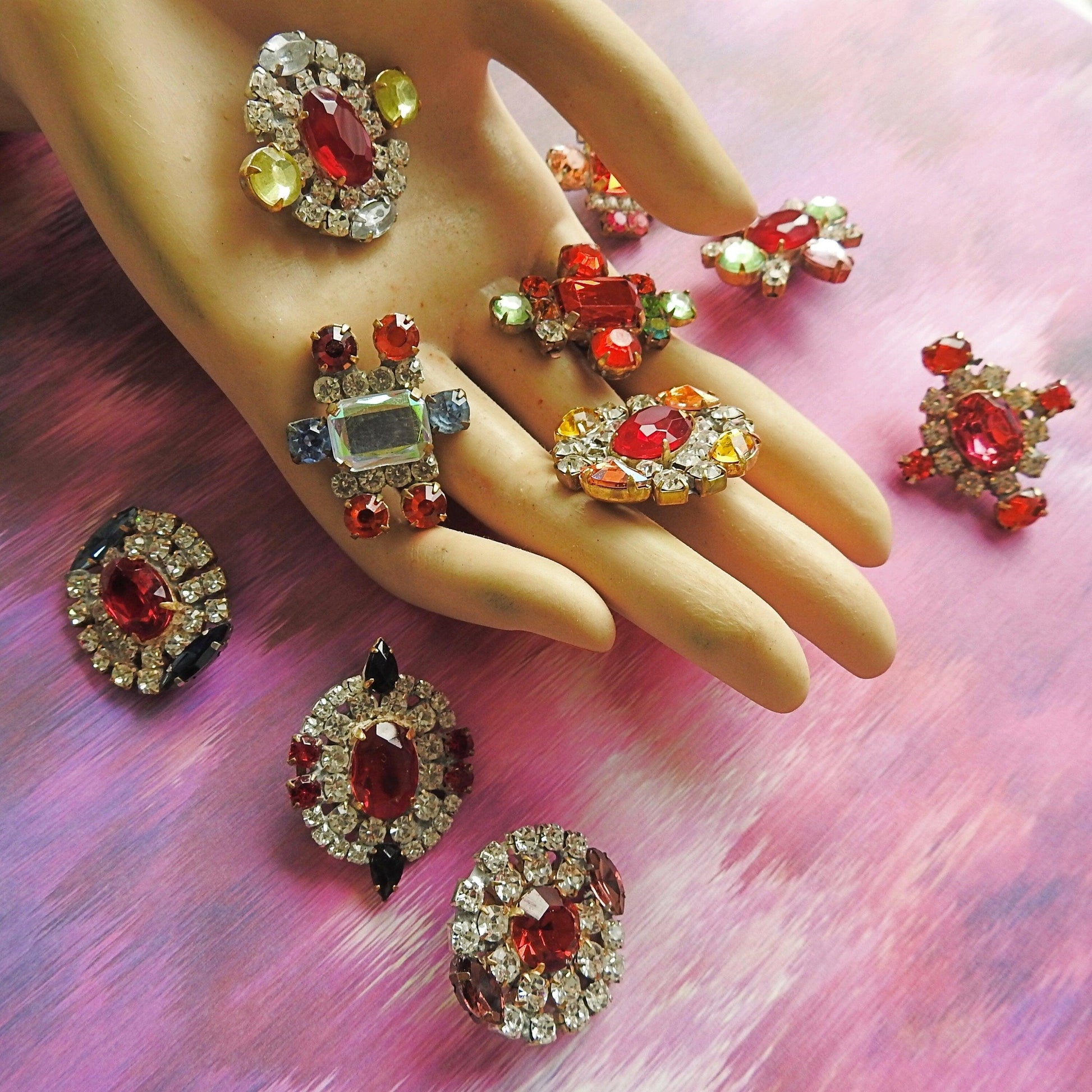 glass buttons