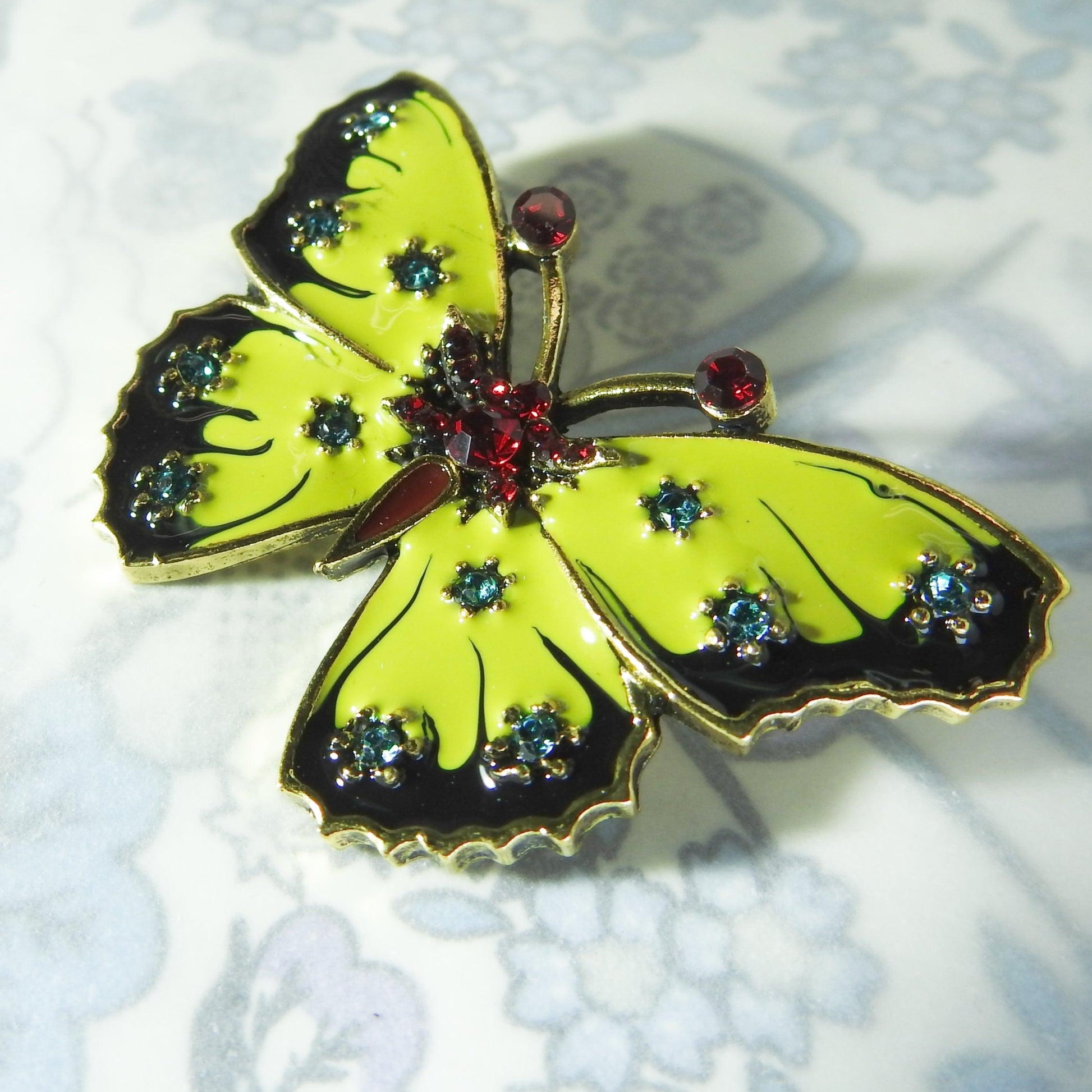 vintage butterfly wing brooch