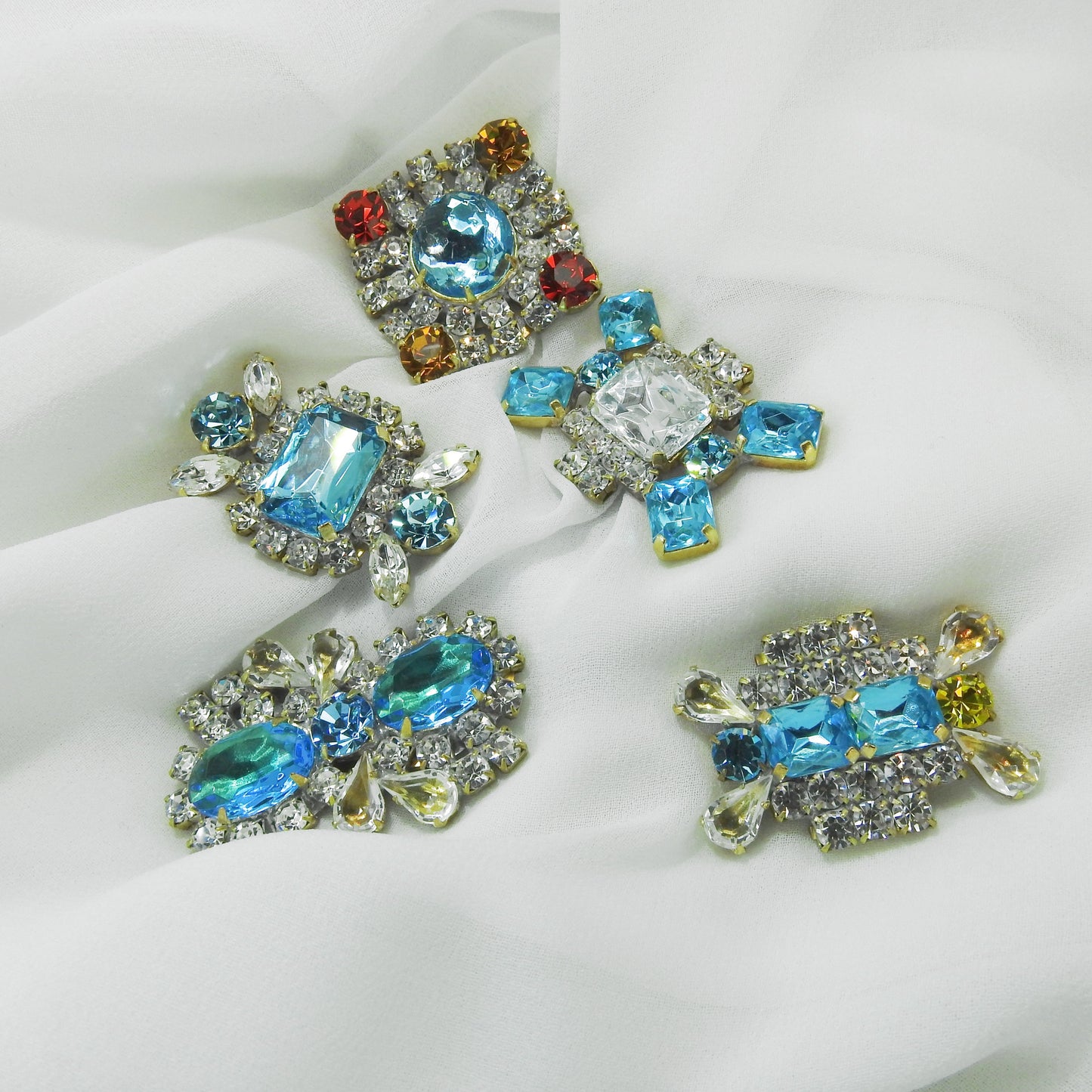 Crystal Czech glass buttons