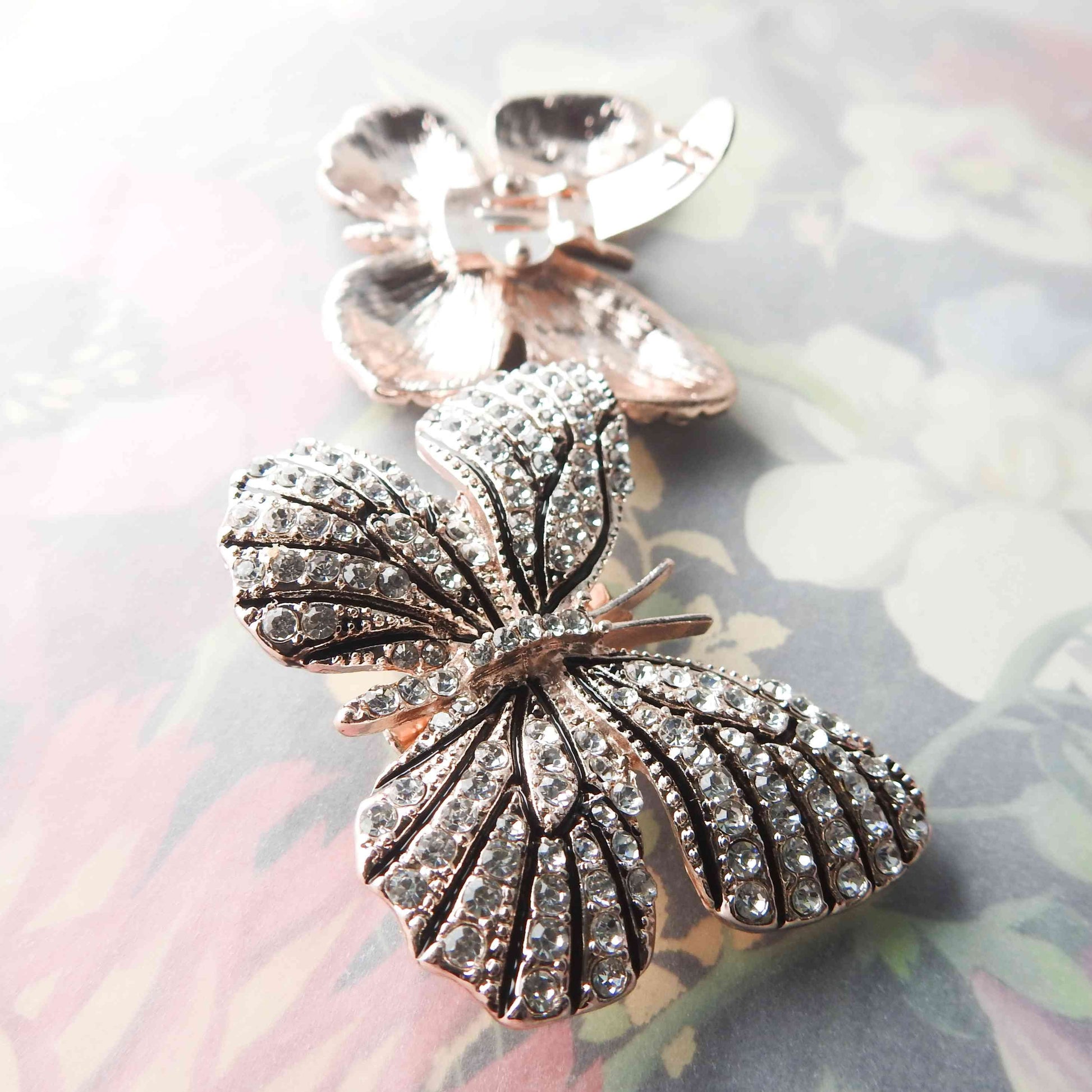 Butterfly shoe clips