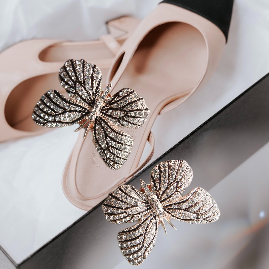 Butterfly shoe clips