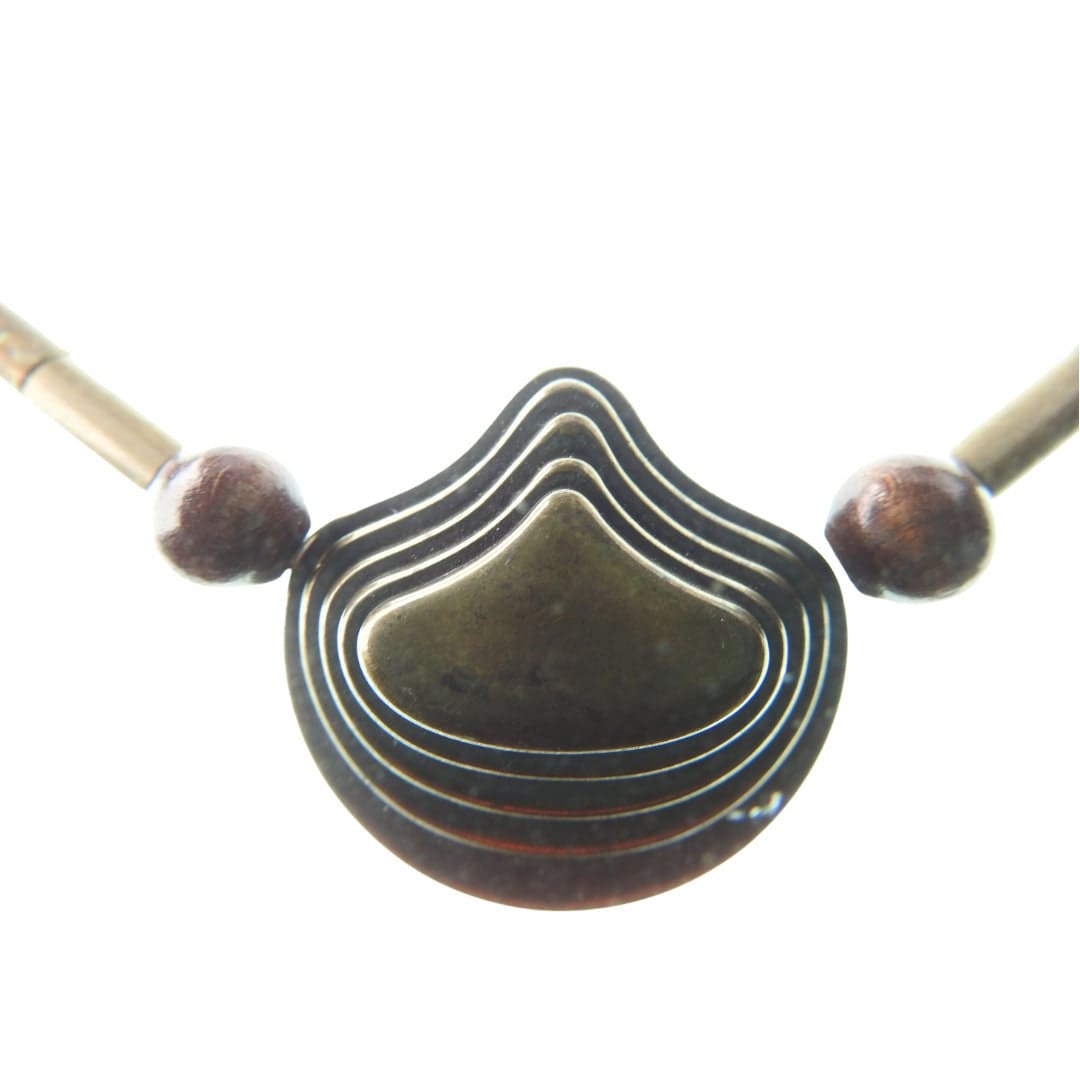 necklace with wooden beads