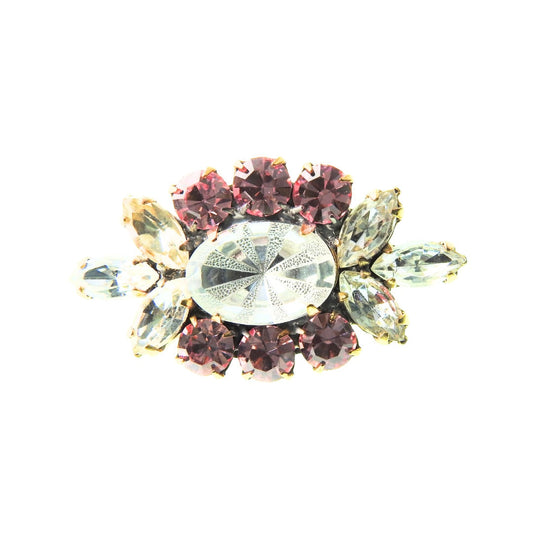 Pretty pink diamante button