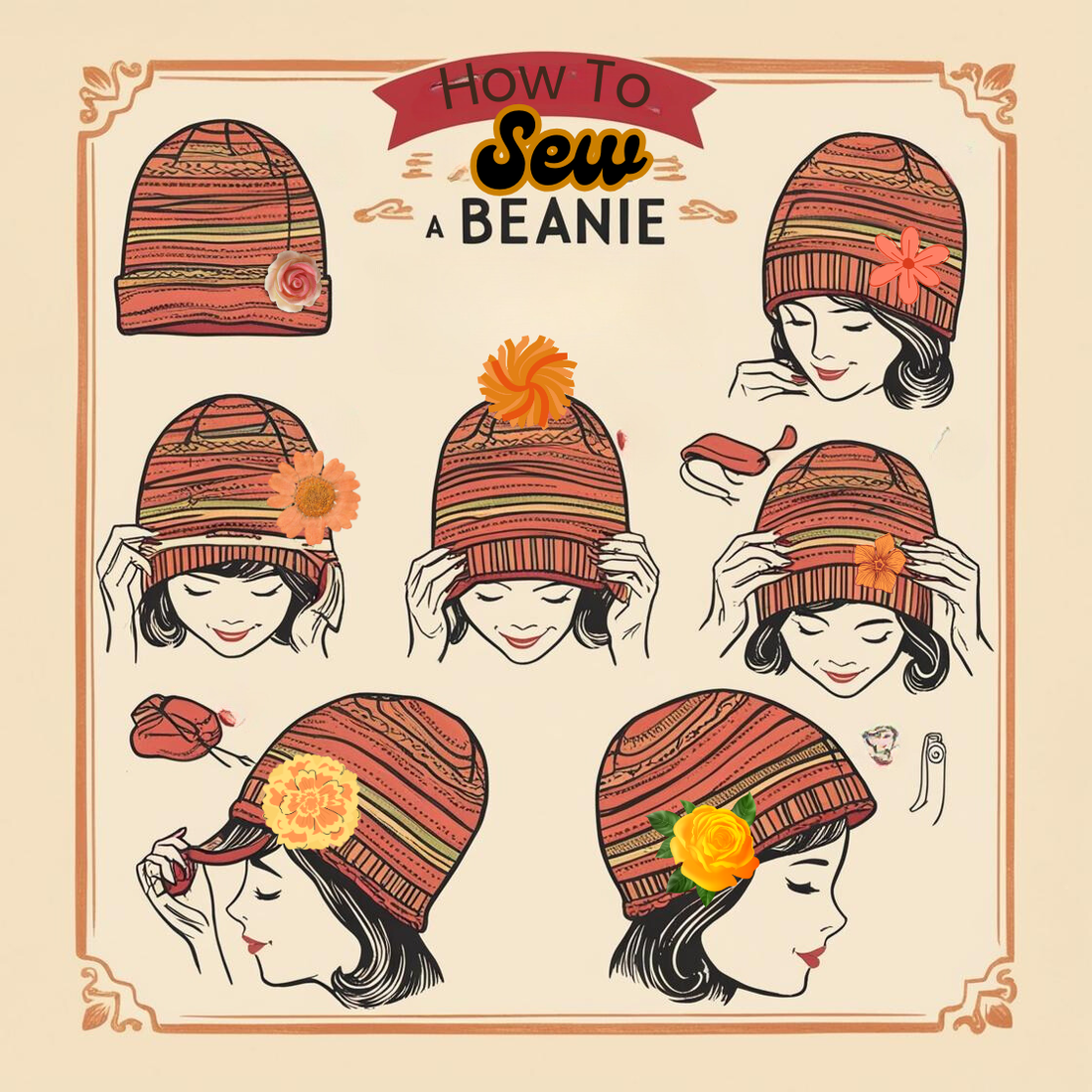 how to sew a beanie