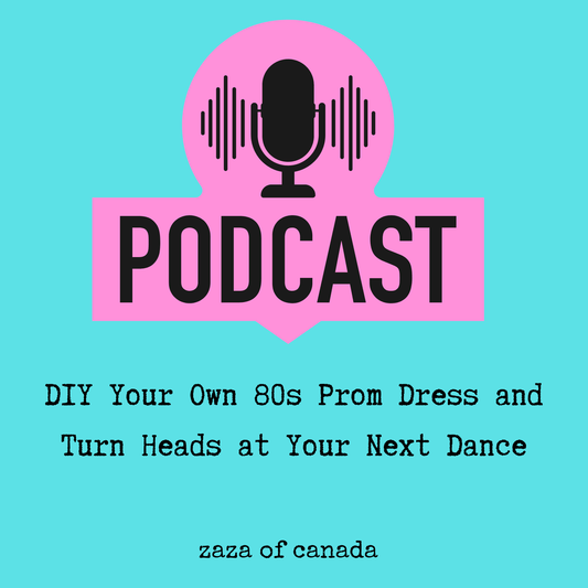 80s prom dress DIY