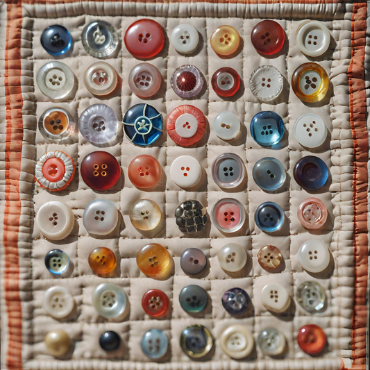 old glass buttons