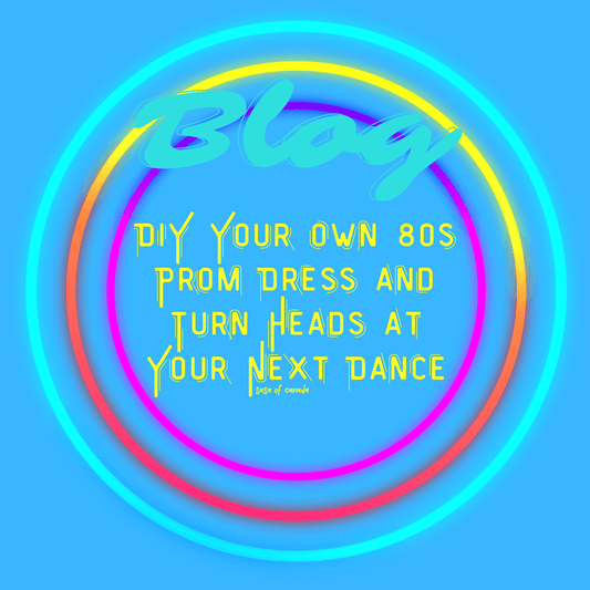 DIY 80s prom dress