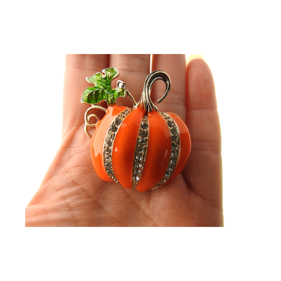 Pumpkin brooch pin