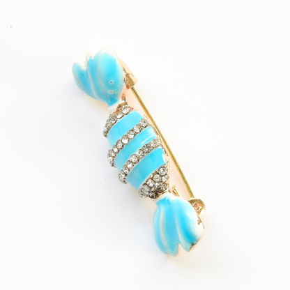 Blue Candy-Inspired Tiny Brooch Pin