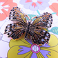 Rhinestone butterfly brooch