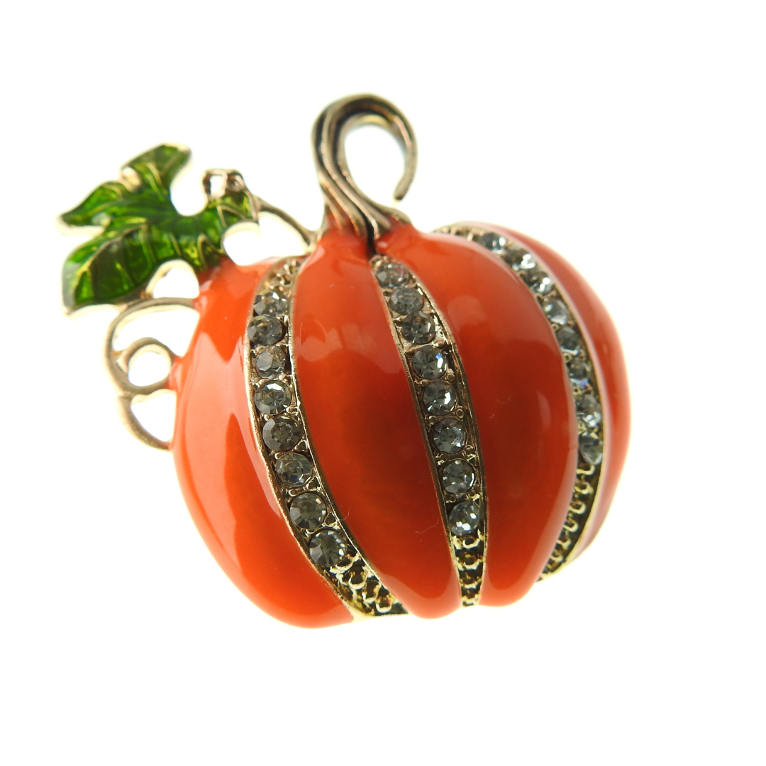 Pumpkin brooch pin