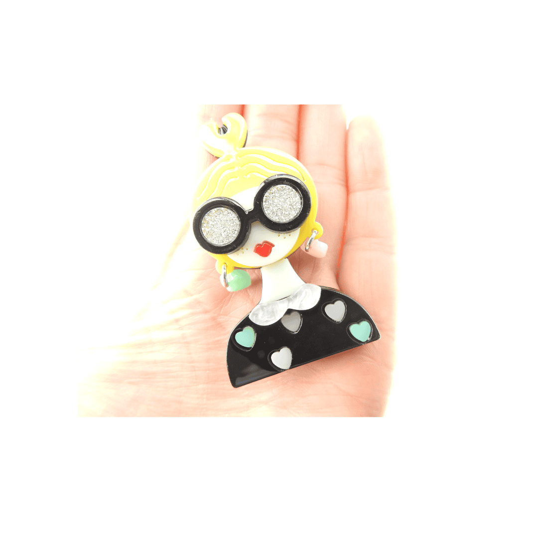 acrylic brooch