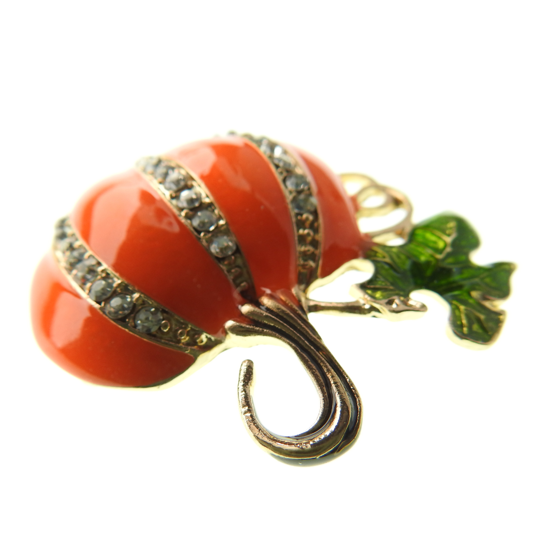 Pumpkin brooch pin