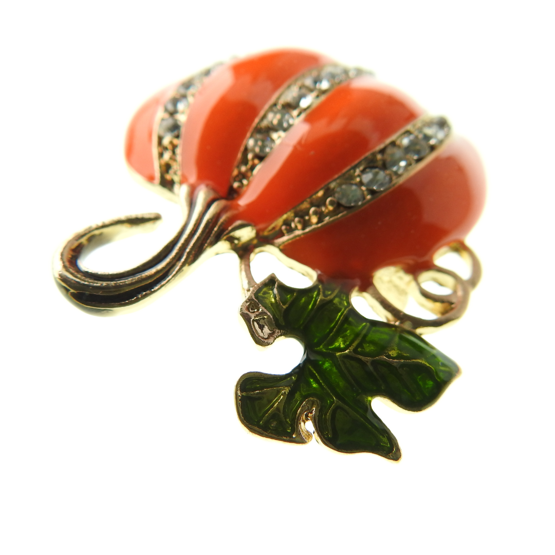 Pumpkin brooch pin