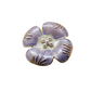 Purple flower brooch