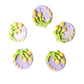 Purple Flower Buttons – 22mm Yellow Tulip Shank Buttons (Set of 5) | Spring Sewing Buttons for Clothing, Crafts, Scrapbooking & DIY Projects