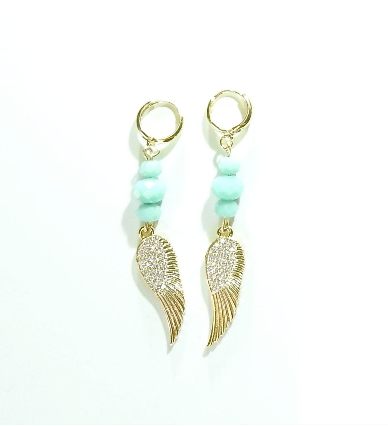 Angel wing earrings - zazaofcanada