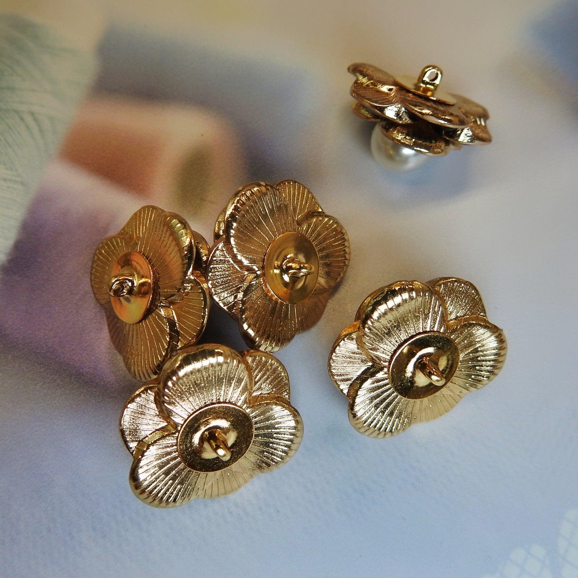 Camelia flower buttons