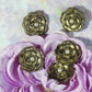 Fancy CC camelia flower buttons