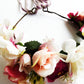 Flower crown, Bohemian bridal, pastel pink crowns wedding dress accessories, hair boho gift idea headband piece fall country ideas romantic