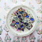 Bow-shaped Czech glass buttons