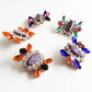 Purple Czech Rhinestone Buttons