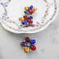 Set of 3 colorful Jewelled Buttons