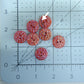 Red Vintage Glass Buttons