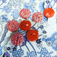Red Vintage Glass Buttons
