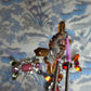 Glass jeweled buttons Embellishments