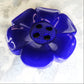 Oversized purple flower button