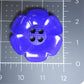 Oversized purple flower button