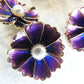 Large Purple Flower Snap Buttons