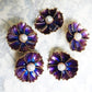 Large Purple Flower Snap Buttons