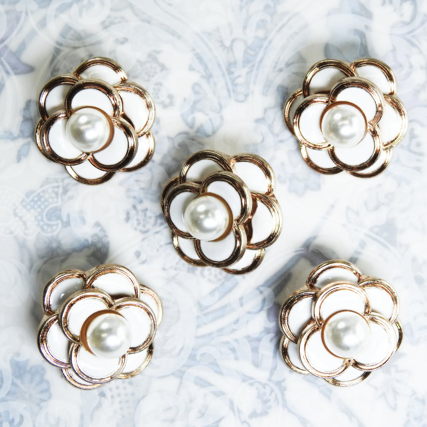 Camelia flower buttons