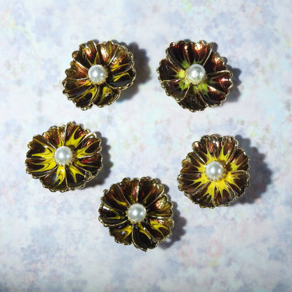 Decorative Floral Snap Buttons