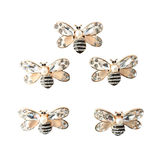 Big bee buttons for making gift wrap decorations or embellishments for a decorative bow
