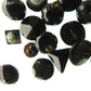 Vintage glass buttons black