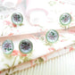 Cute Pink Rose Flower Buttons